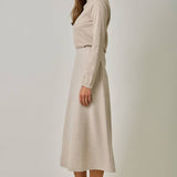 Mystree - Essential Wool Blend Midi Skirt