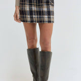 Crescent - Elise Plaid Mini Skirt