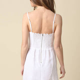 Olivaceous - Sariah Button-Front Linen Mini Dress