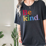Be Kind Rainbow Classic Tee, Kind Cotton