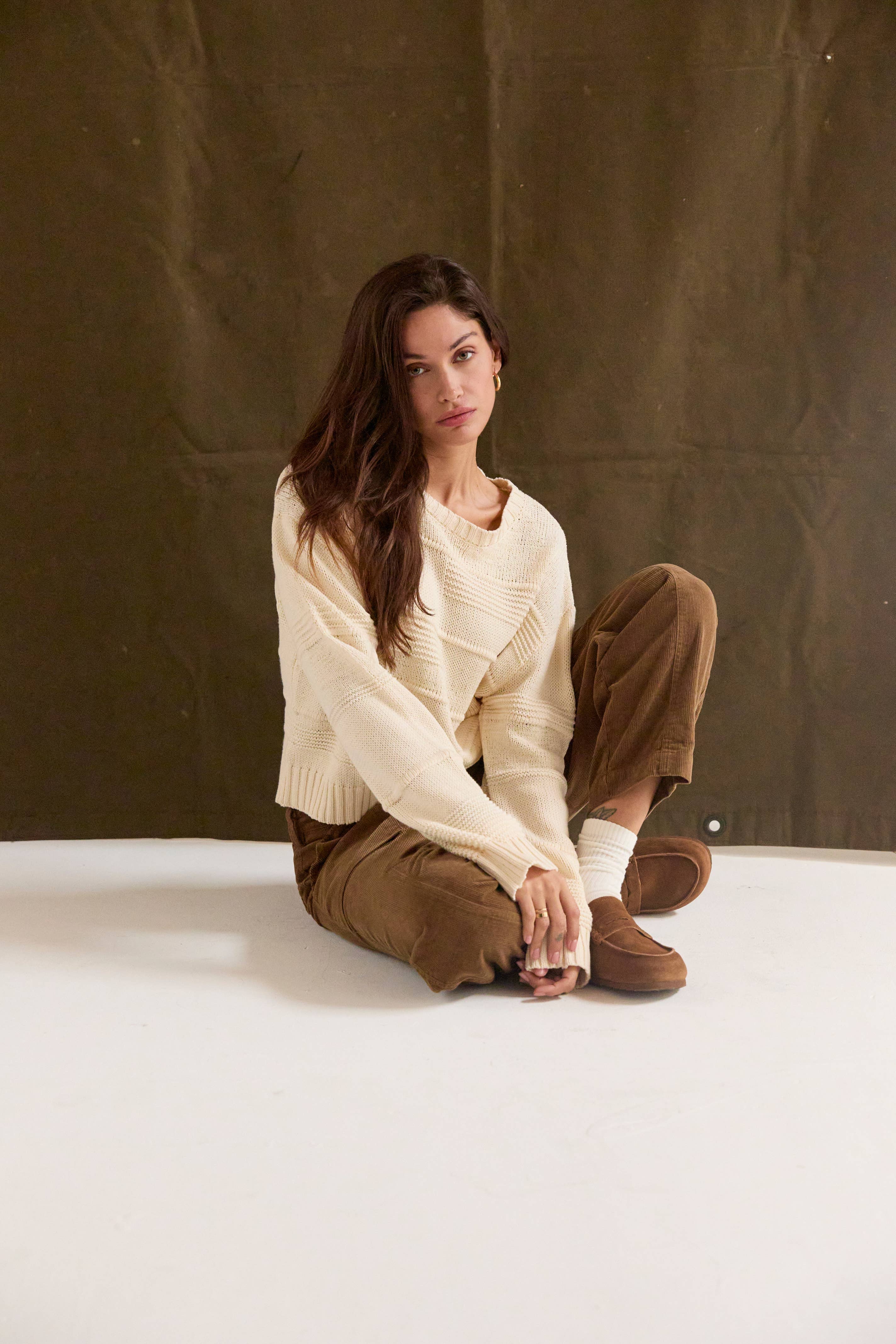 Crescent - Riley Corduroy Barrel Pants