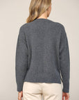 FATE - PEARL TRIM ROUND NECK SWEATER