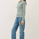 Be Cool - STRIPED SLIM FIT RAGLAN SLEEVE SWEATER