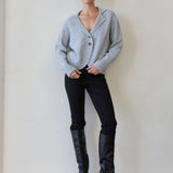 Crescent - Betsy Curved Hem Cardigan