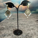 Pink Pearl Chandelier earrings, Zhanna Jewelry