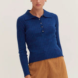 Chels Long Sleeve Sweater Top, Crescent