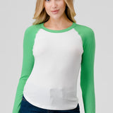 Contrast Tee Baseball Tee, Hashttag