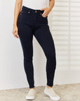 Judy Blue Garment Dyed Tummy Control Skinny Jeans (Plus size only)