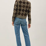 Be Cool - Wool Blend Argyle Cardigan