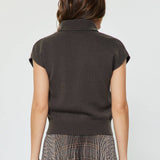Current Air - Turtleneck Short Sleeve Knit Sweater