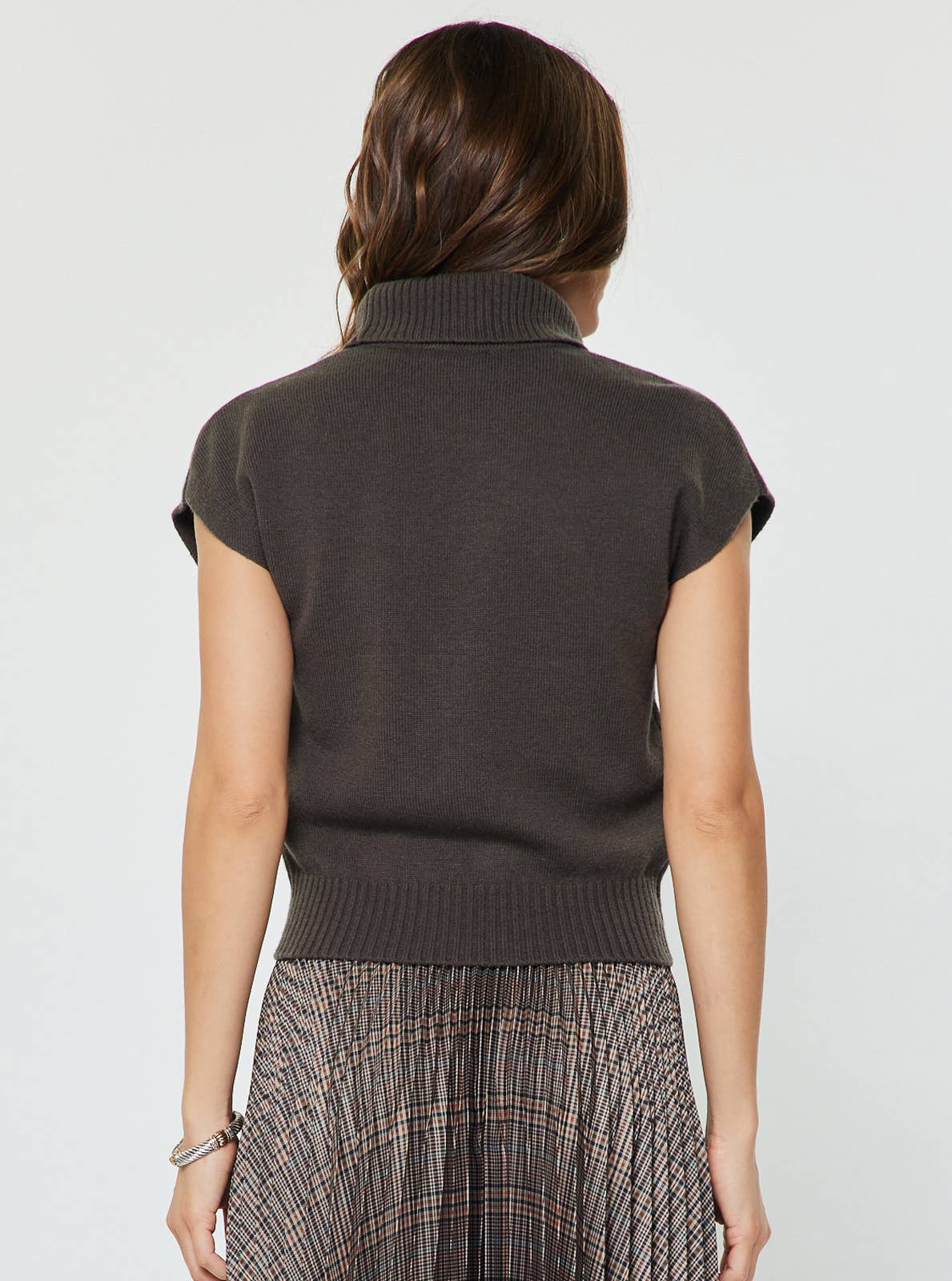 Current Air - Turtleneck Short Sleeve Knit Sweater