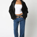 Olivaceous - Mia Faux Suede Jacket