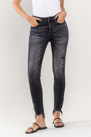 Lovervet Raw Hem Cropped Skinny Jeans (online only)