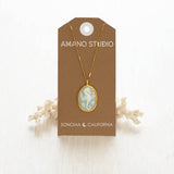 Amano Studio - Seahorse Vintage Cameo Necklace