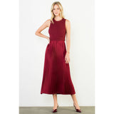 THML - Sleeveless Mixed Media Dress