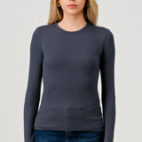 Hashttag - LONG SLEEVE CREW NECK T-SHIRT