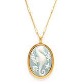 Amano Studio - Seahorse Vintage Cameo Necklace