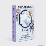 KITSCH - Bridgerton x Kitsch Breathable Satin Bonnet in Garden Toile