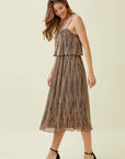 Mystree - Pleated Glitter Cami Dress