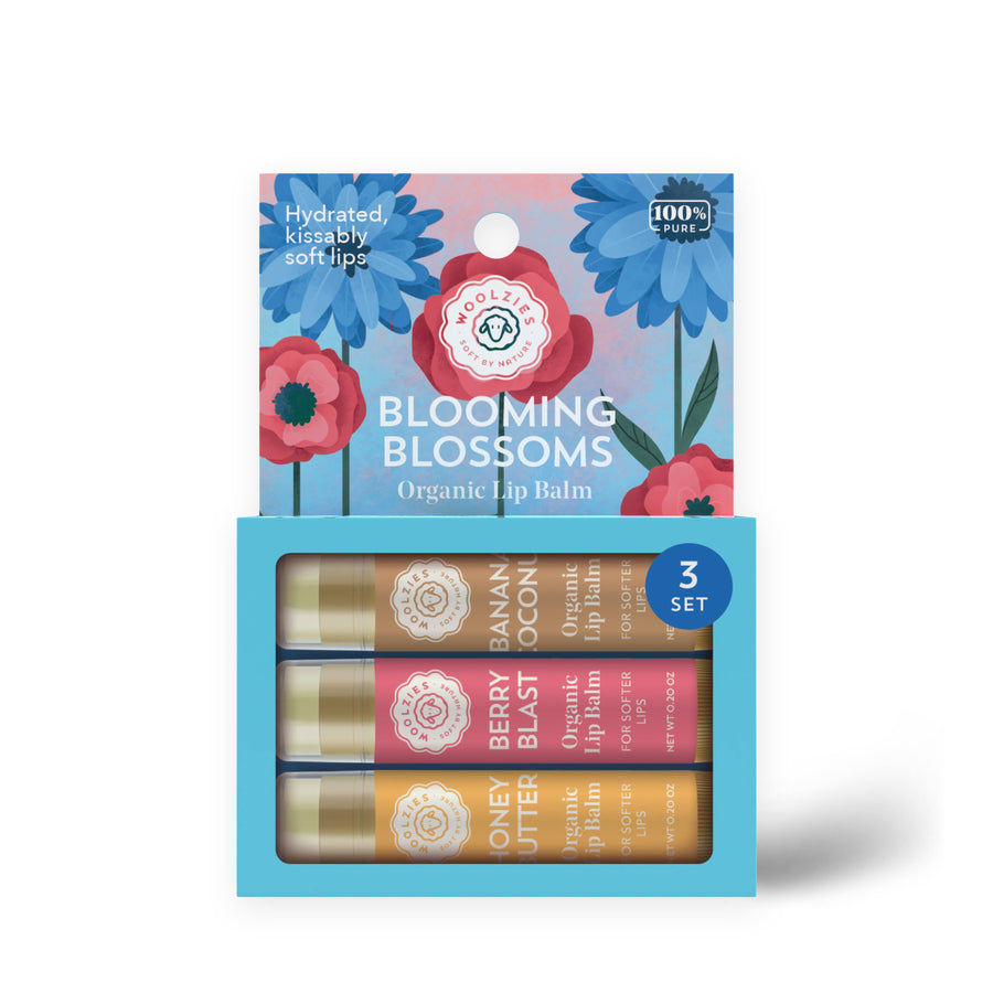 Woolzies - Blooming Blossoms Lip Balm Set Of 3