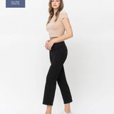 Vervet by Flying Monkey - Plus Size High Rise Ankle Straight Jeans