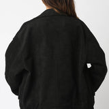 Olivaceous - Mia Faux Suede Jacket