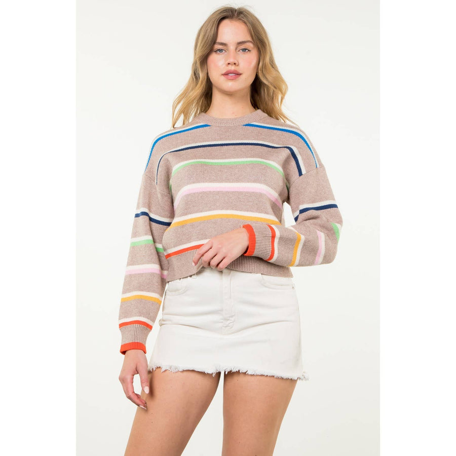 THML - Striped Knit Sweater