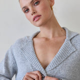 Crescent - Betsy Curved Hem Cardigan