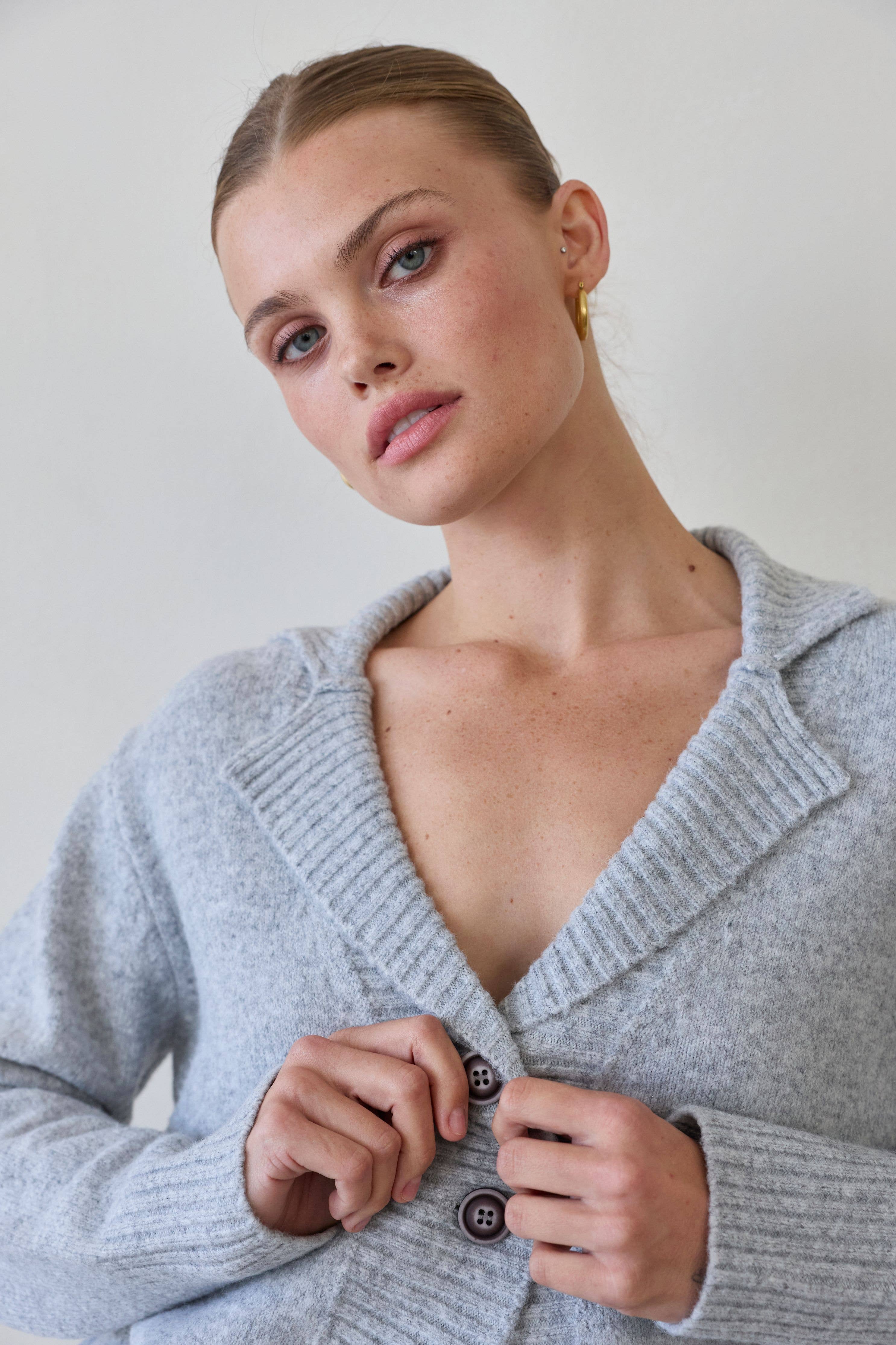 Crescent - Betsy Curved Hem Cardigan