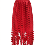 Boho Brown - Spirited Tassel Midi Skirt