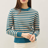 Be Cool - CLASSIC STRIPE CROPPED SWEATER