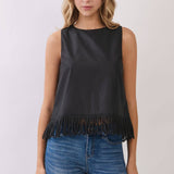 TCEC -Fringe Hem Sleeveless Top