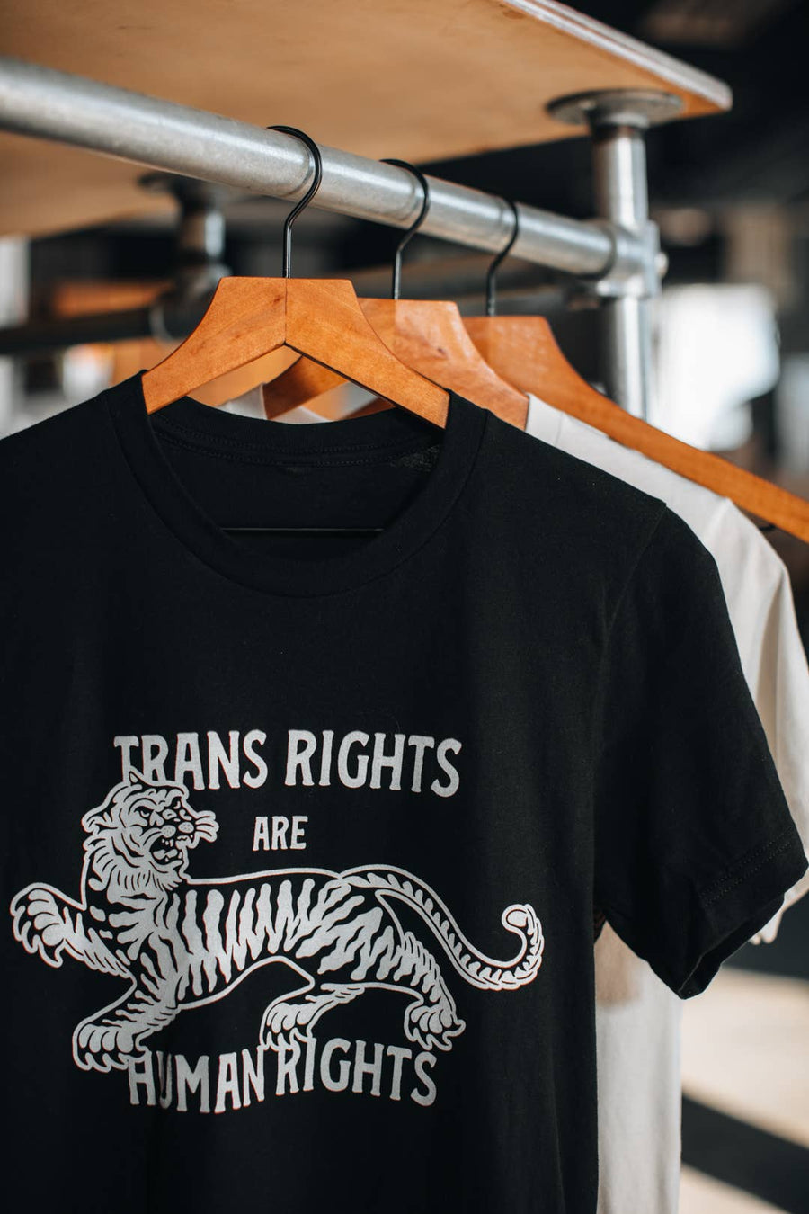 Houndstooth Design + Supply Co - Trans Rights are Human Rights Tee - Black