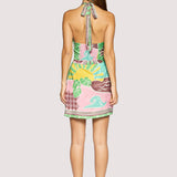 Lost + Wander - Isla Spell Mini Dress - Summer Print Halter