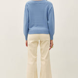 Be Cool - RIB DETAIL BOATNECK SWEATER
