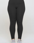 Yelete Full Size Fleece Lined High Waisted Leggings