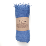 Rubyzaar - Boho Scarf - Cornflower