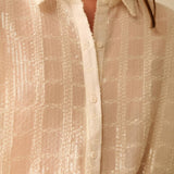 Q2 - Ivory Chiffon Shirt with Sequin Detail