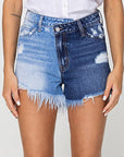 CRISS CROSS WAISTBAND SUPER HIGH RISE SHORTS