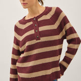 Be Cool - Henley Knit Sweater