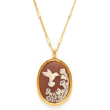 Amano Studio - Hummingbird Vintage Cameo Necklace