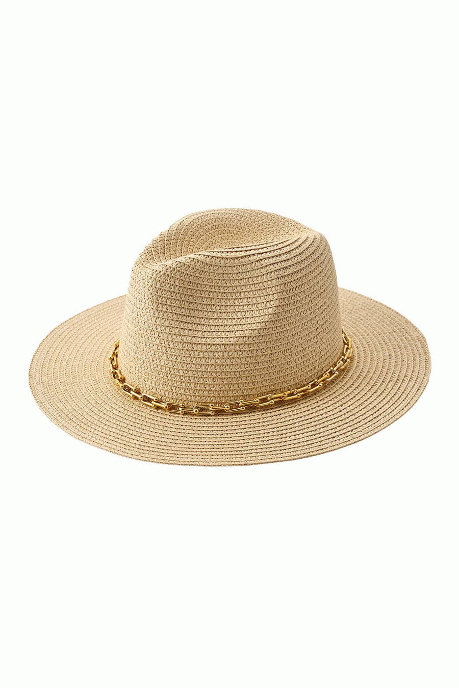 Embellish Your Life - Chained Straw Panama Hat