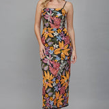 FATE - Floral Sequin Embroidered Midi Dress