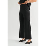 FUN2FUN - WIDE LEG PONTE KNIT PANTS