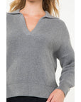 THML - Collared Knit Sweater