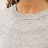 Be Cool - V-NOTCH STITCH CREW NECK SWEATER