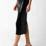 Olivaceous - Vicky Sequin Midi Skirt