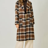 *preorder* Mystree Plaid Long Coat