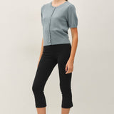 Be Cool - POINTELLE SHORT SLEEVE CARDIGAN