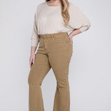 Plus Size High Rise Super Flare Jeans, Vervet by Flying Monkey